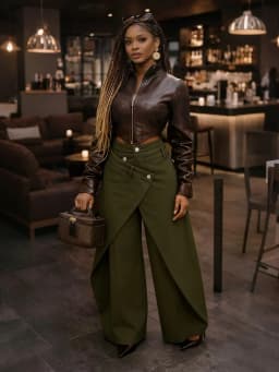 Women Irregular Wide Leg Pants Solid Straight Trousers Full Lenth High Waist Zipper Loose Fit Office Lady Casual 2026 Spring