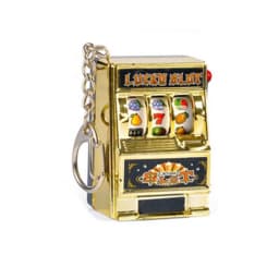 1pc Lucky Jackpot Mini Fruit Slot Machine Fun Birthday Keychain Gift Kids Educational Toy Coin Operated Games Machine