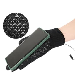 Rechargeable Electric Heated Gloves USB Heated Knitted Gloves Skiing Climbing Motorcycle Gloves Touch Screen Winter Hand Warmer