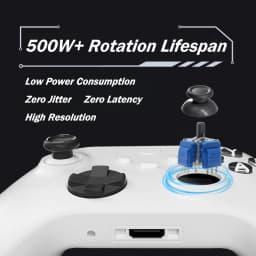 2/10pcs K-SILVER JS13 Pro+ TMR Electromagnetic Joystick for PS5 Anti-Drift 3D Analog Durable ThumbStick Analog Joystick Grip Cap