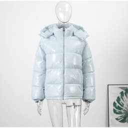 Classic Women's Winter Jacket Coat Hooded Cropped Warm Fashion Coats 2025 New Casual High Street Outerwear Lady Loose Fit Outfit