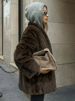Winter High Quality Thick Warm Faux Mink Fur Coat Women Luxury High Quality Elegant Stand Collar Casual Fluffy Mink Fur Jacket