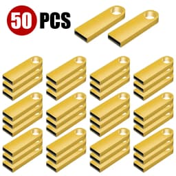 10/50/100 Pcs Free Custom Logo Metal USB Flash Drive 64GB 32GB 8GB 4GB Memory Flash USB Stick Pen Drive 128MB 512MB PenDrive 2.0