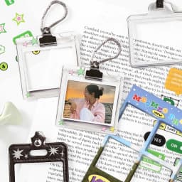 15pcs Kawaii Ins Electronic Memory Stickers Material Pack DIY Diary Phone Case Handmade Scrapbook Aesthetic Stationery Stickers