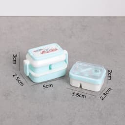 1:6 Doll House Dccessories Dollhouse Lunch Box Set Kitchen Props Cartoon Simulated Dinner Box Miniature Bento Box Model