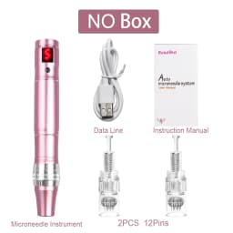 Electric Pen Wireless Care Machine Mute Derma Pen Needle Cartridge Microneedling Nano Micro Needles Beauty Care Tool