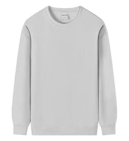 Customized Print Men Women Round-Neck Sweatshirt Loose Solid Color Classic Pullover Spring Autumn Fashion Personality Streetwear