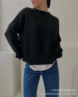 Pullover Loose Fit Hoodie Casual with Crew Neck Long Sleeve Standard Length Single Pullover Closure Japanese Korean Women Hoodie