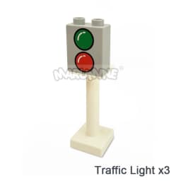 Marumine MOC Block Train Straight Curved Track Crossover Parts Railway Switch Big Size Building Bricks City View Accessories