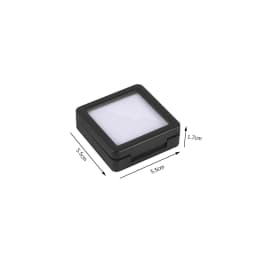 Top Glass Gem Box Gemstone Holder Display Loose Diamond Stone Show Jewelry Case Storage Organizer Tool Coin Jar Novel Container