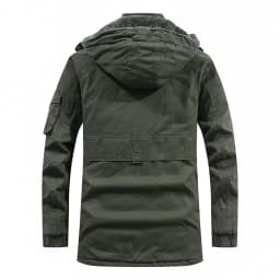 Winter Mid-length Jackets Men Military Fur Lined Thicken Warm Windbreaker Coats Mens High Quality Outdoor Tactical Parka Outwear
