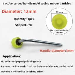 Mold Mirror Polishing Rubber Particle Back Adhesive Sandpaper Ultrasonic Grinding Machine Rubber Head Fire Removal Pattern
