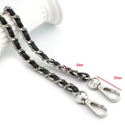 120cm Long PU Leather Bag Strap For Crossbody Handbags Shoulder Bag Strap Replacement Accessories 0.8cm Wide Bag Chain