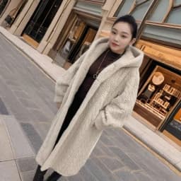 New Fried Dough Twists Environment-friendly Mink Fur Coat Long Coat Original Knitting Thickened Loose Korean Hoodie