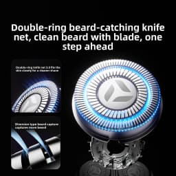 ENCHEN BlackStone Men Electric Shaver 3D Floating Head Anti Pinch 1H Fast Charge Pop Up Sideburn Trimmer Portable Beard Razor