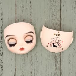 ICY DBS OOAK Blyth doll Hand-Painted Face Plate Including Back Plate Screws Lips carved 1/6 BJD Anime Girl