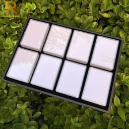 Transparent Large Jewelry Gemstone Display Case With Gem Jar Tray Insert Loose Diamond Storage Box Earring Pendant Packaging Box
