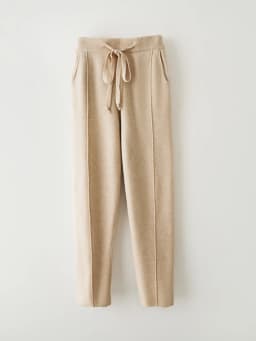 ANGEL 100% Merino Wool Women's Medium Seam Pencil Pants Autumn Winter Cashmere Knitting Pants Simple Style Soft Warm Trousers