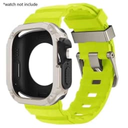 Silicone Strap+TPU PC Case For Apple Watch Ultra 3 2 1 49mm for iWatch Series 11 10 46mm band for Iwatch 9 8 7 6 5 4 45mm 44mm