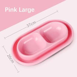 Pet Double Rice Bowl Sturdy Durable Ant Resistant Stray Cat Feeding Safe Odourless Outdoor Rainproof Waterproof Food Bowl