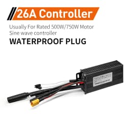 Ebike SineWave Three Mode Controller 24V-52V 17A 26A 30A 40A 45A TFT Display Throttle Hall Unlimited Motor 350W-2000W Moto