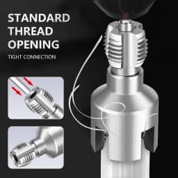1Pcs Pipe Thread Cutting Tool Integrated Internal & External Pipe Threading Tool Electric Drill Compatible PVC Pipe Threader Kit