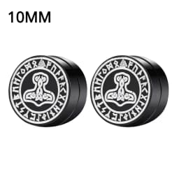 1Pairs Crystal Strong Magnetic Ear Stud Clip Earrings for Men and Women Punk Round Zircon Magnet Earrings Non Piercing Jewelry