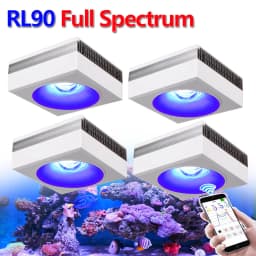 PopBloom-Marine Aquarium LED Lighting Smart Saltwater LED Aquarium Lamp for Reef Coral Fish Tank Lamp,180-240cm,WiFi-App Control