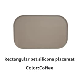 3-Color Available Pet Meal Mats, Made of Silicone, Soft and Easy to Clean, Cat Feeding Mats, Square Feeding Mats for Eating