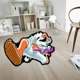 Anime Rug Popular Style Luffy Gear 5 One Nika Form Piece Ace Customize Cartoon Rug Handmade Carpet Area Rug for Home Decor