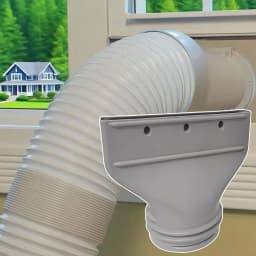1Pcs Plastic Flat Hose Adapter Household Mobile Air Conditioner Flat Connector Air Conditioner Window Exhaust Vent Tools