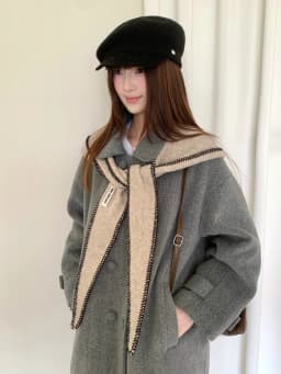 Winter Edge-Locked Balaclava Hat For Women, Slimming Face Effect, Ear-Protecting, Knitted Warm Hat And Scarf All-In