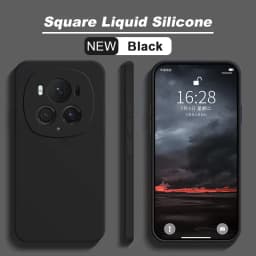 Luxury Square Liquid Silicone Phone Case Cover For Honor Magic6 Magic 6 Pro 6Pro Magic6Pro 5G Soft Candy Color Back Cover