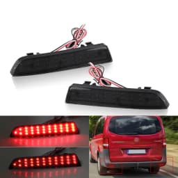 2Pcs Red LED Rear Bumper Reflector Lights Car Tail Lamps Brake Stop Light For Mercedes-Benz W447 Vito Tourer Dualiner V-Class