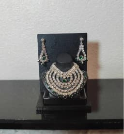 Need 15days process time New Handmade Toy necklace Earrings Crystal diamond accessories for your 1/6 scale BB FR dolls BBMOD32