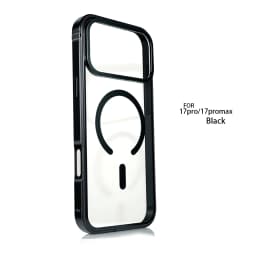 Metal Bumper Camera Ring Clear PC Case For iPhone 18Pro 18 17 Pro Max Alloy Frame Heavy Duty Transparent For Magsafe Back Cover
