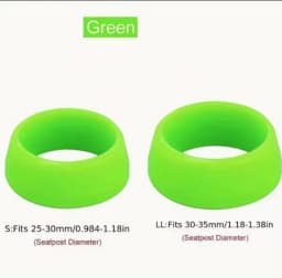 2 PCS Cruisers Road Bicycles Mountain Bikes Seat Bar Dust Cover Silicone Tube Waterproof Cover Seat Bar Protective Cover Ring