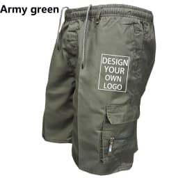 Customized Summer Printed Men's Cargo Shorts Casual Jogging Shorts Loose Pocket Work Shorts Sports Shorts