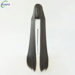 700g High Quality 59" 150cm Long Straight Cosplay Wig With Bang Blond Brown Red Green Blue Heat Resistant Hair Colors Anime Wigs