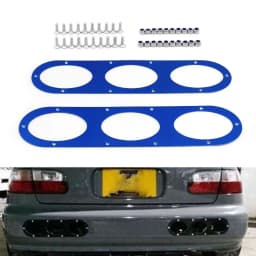 2pcs Rear Bumper Diffuser For Universal Car Rear Bumper Air Diversion Diffuser Panel BX100863