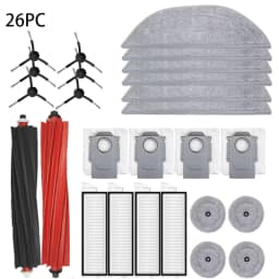 Roborock S8 MaxV Ultra Robot Vacuum Spare Parts Main Side Brushes Mop Cloths HEPA Filters Dust Bags Accessories