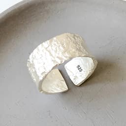 VENTFILLE 925 Sterling Silver Metal Flower Shell Geometric Rings For Women French Retro Romantic Open Thai Silver Rings