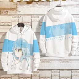 Anime That Time I Got Reincarnated As A Slime Rimuru Tempest Cosplay Hoodie Graphic Sweatshirt Unisex Harajuku Man Tracksuit