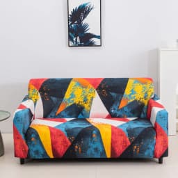 string printed sofa chair slipcovers armchair decoration elastic spandex for living room sofa cover stretch floral printed