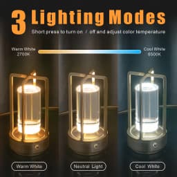 GGbingo Nightlight Rechargeable Led Cordless Table Lamp Desk Lamps Camping Atmosphere Light Restaurant Bedside Night Light