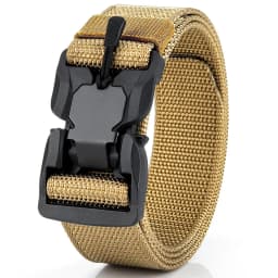 Genuine Tactical Belt Quick Release Magnetic Buckle Belt Soft Real Nylon Sports Accessories Men and Women Belt