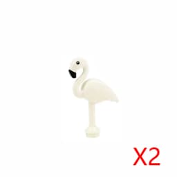 MOC City Animals Building Block Model Farm Ranch Scene Accessories Goat Wolf Pig Owl Flamingo Parrot Bird Zoo Kids Brick Toy T04