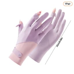 Sunscreen Stretch Women Anti UV Mid-long Breathable Glove For Spring Summer Thin Gloves
