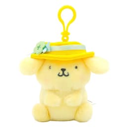 Genuine Licensed Sanrio Plush Keychain, Floral Hello Kitty & Cinnamoroll Soft Fluffy Doll Charms, Cute Bag Pendant, Perfect Gift