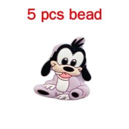 5pcs Silicone Cartoon Beads Pacifier Chain Baby DIY Care Nipple Chain Fittings